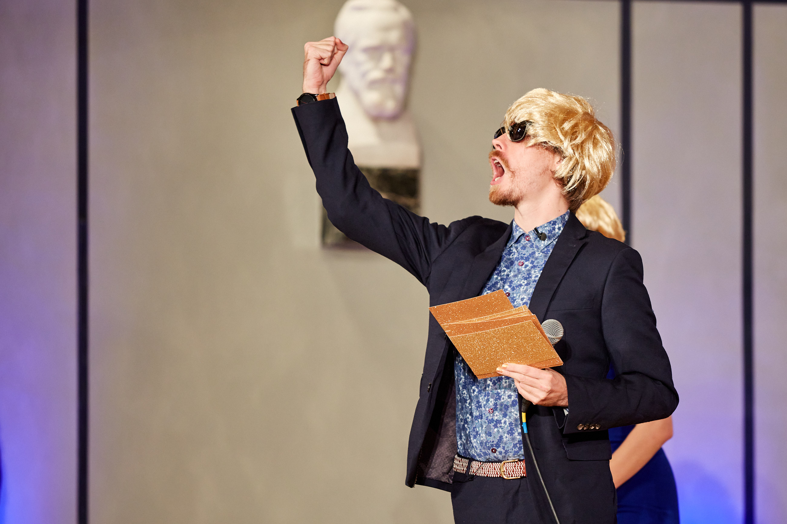 Eine Lesung durch Schauspieler beim Deutschen Historikertag 2021 in München.
